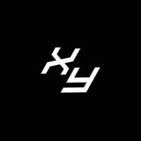 xy Logo Monogramm mit oben zu Nieder Stil modern Design Vorlage vektor