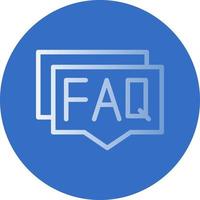 FAQ-Vektor-Icon-Design vektor