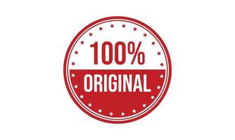 100 Prozent Original Gummi Briefmarke vektor