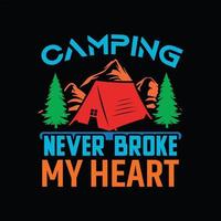 Camping-T-Shirt-Design vektor