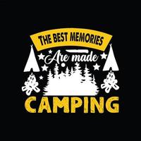 Camping-T-Shirt-Design vektor