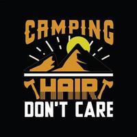 Camping-T-Shirt-Design vektor