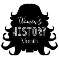 kvinnors historia månad vektor
