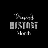 Monat der Frauengeschichte vektor