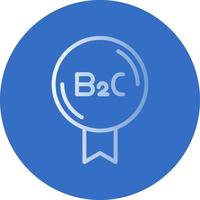 b2c vektor ikon design