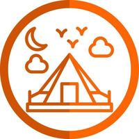 Camping-Vektor-Icon-Design vektor