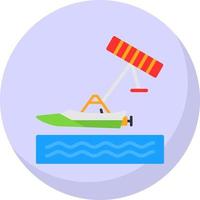 Kiteboarding-Vektor-Icon-Design vektor