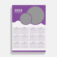 korporativ und Geschäft Mauer Kalender Design Vorlage vektor