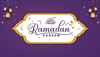 islamic ramadan kareem religiös festival bakgrund och baner design vektor