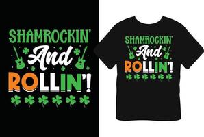 st Patrick's Tag T-Shirt Design vektor