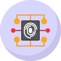 biometrisk data vektor ikon design