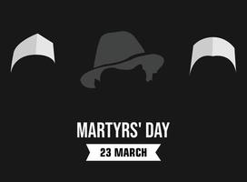 shaheed diwas martyrer dag 23 Mars vektor illustration