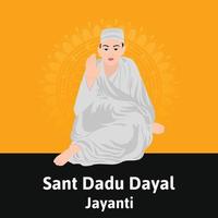 sant dadu dagligt jayanti vektor illustration