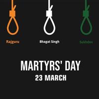shaheed diwas martyrer dag 23 Mars vektor illustration
