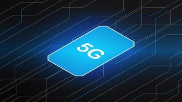 5g Netzwerk Technologie Hintergrund Konzept. 5g kabellos W-lan Verbindung Internet, Daten, Kreis Linie, Beleuchtung, Technologie abstrakt, Vektor. 5g zum Netz Banner, Netz Grundstück, Kommunikation, Transformation. vektor