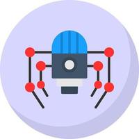 Nano-Roboter-Vektor-Icon-Design vektor