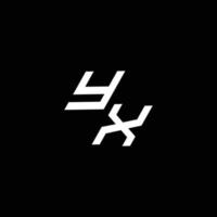 yx Logo Monogramm mit oben zu Nieder Stil modern Design Vorlage vektor