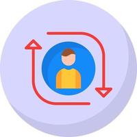 Kundenbindungsvektor-Icon-Design vektor