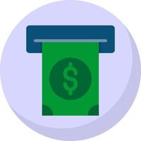 kontanter uttag vektor ikon design