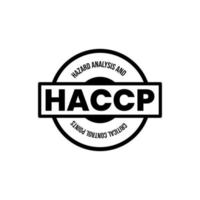 haccp Gefahr Analyse kritisch Steuerung Punkte Symbol Etikette Abzeichen Banner Design Vektor