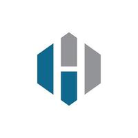 h Logo Hexagon Illustration Symbol vektor