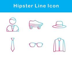 Hipster Vektor Symbol einstellen