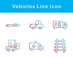 Fahrzeuge Vektor Symbol einstellen