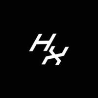 hx Logo Monogramm mit oben zu Nieder Stil modern Design Vorlage vektor
