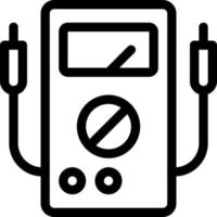 voltmeter vektor illustration på en bakgrund. premium kvalitet symbols.vector ikoner för koncept och grafisk design.