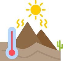 Vektorsymbol für heißes Wetter vektor