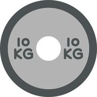 Gewicht Platten Vektor Symbol