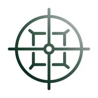 mål ikon lutning grön vit stil militär illustration vektor armén element och symbol perfekt.
