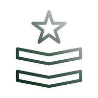 Abzeichen Symbol Gradient Grün Weiß Stil Militär- Illustration Vektor Heer Element und Symbol perfekt.