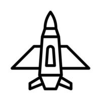 flygplan ikon översikt stil militär illustration vektor armén element och symbol perfekt.