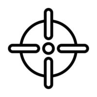 mål ikon översikt stil militär illustration vektor armén element och symbol perfekt.