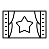 Film Premiere Symbol Stil vektor