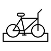 cykel körfält ikon stil vektor