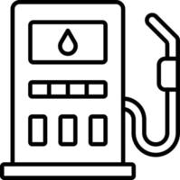 gas bränsle ikon stil vektor