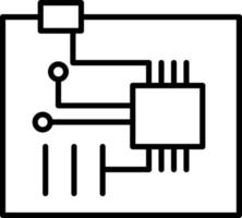 elektronisk ikon stil vektor