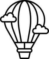 Symbolstil für Heißluftballons vektor