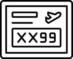 Codeshare Flug Symbol Stil vektor