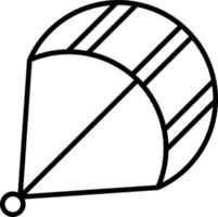 Kitesurfen Symbol Stil vektor