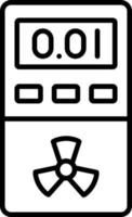 Dosimeter Symbol Stil vektor