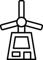 Windmühlensymbol-Stil vektor