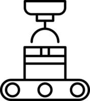 transportband robot ikon stil vektor