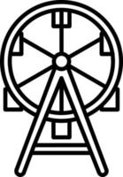 Riesenrad-Icon-Stil vektor