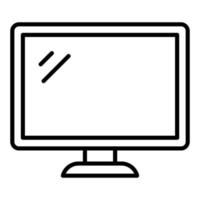 skrivbordet dator ikon stil vektor