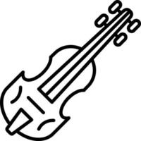 Violine Symbol Stil vektor