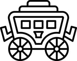 Wüste Wagen Symbol Stil vektor