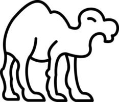 Kamel Symbol Stil vektor
